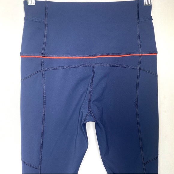 Lululemon Run Ice Queen 7/8 Tight Sz 4 Blue Inkwell Leggings Tights High Rise - Picture 6 of 12